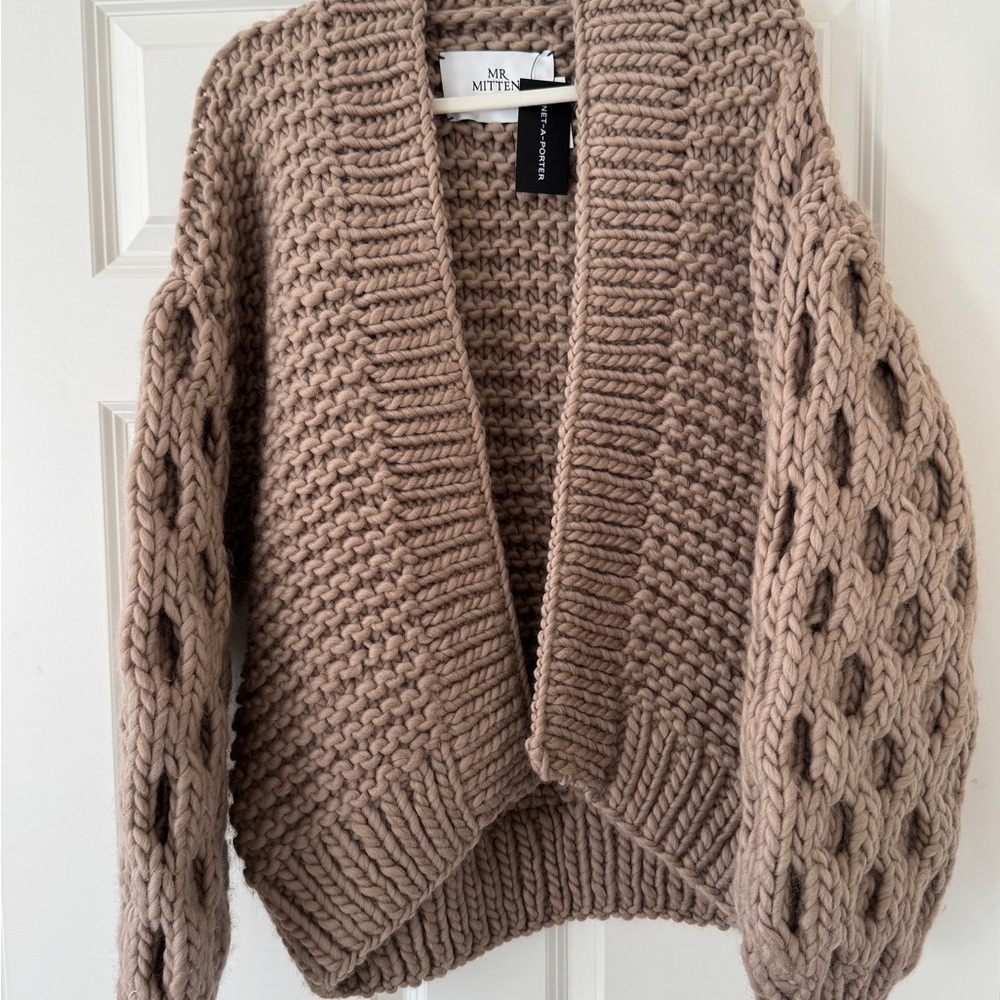 Mr Mittens Cable Knit Wool Cardigan